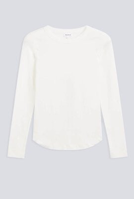Neeve Langarm-T-Shirt Offwhite