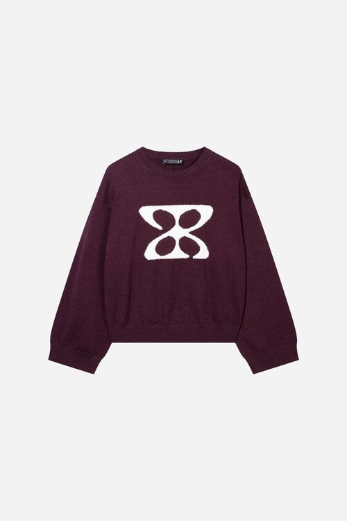 Studio AR by Arma Joanna Strickpullover Bordeaux