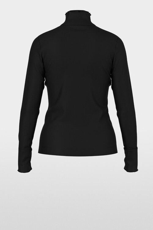Marc Cain T-Shirt mit Turtle Neck Schwarz