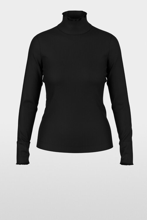 Marc Cain T-Shirt mit Turtle Neck Schwarz