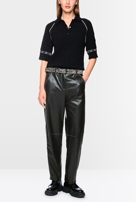 Marc Cain Lederhose schwarz