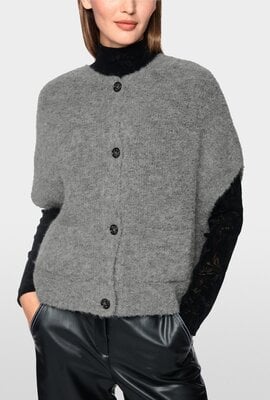 Marc Cain Strickweste grau