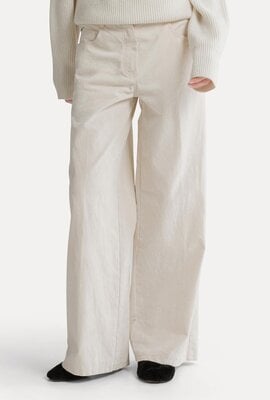 Forte_Forte Flock Jeans Wide Leg off white
