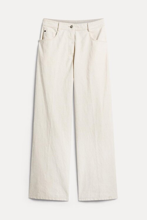 Forte_Forte Flock Jeans Wide Leg off white