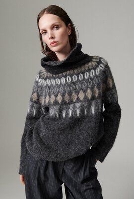 Day Birger et Mikkelsen Reidar Strickpullover Anthrazit