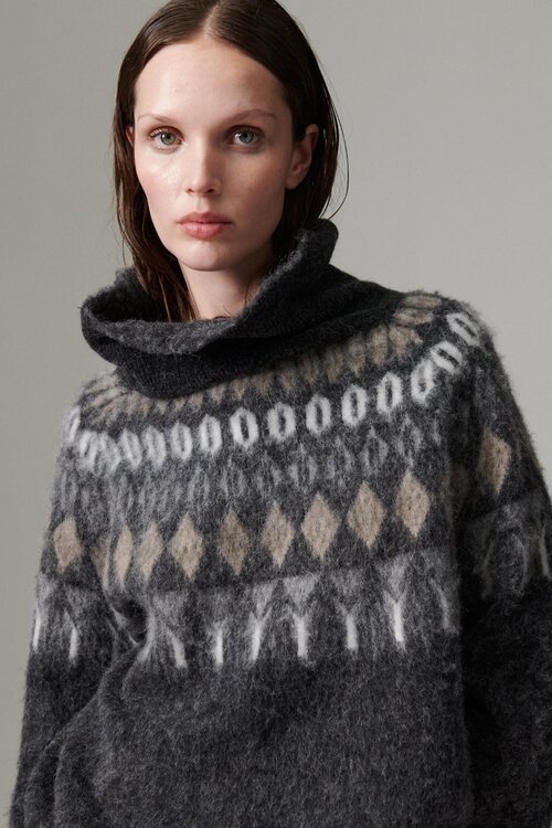 Day Birger et Mikkelsen Reidar Strickpullover Anthrazit
