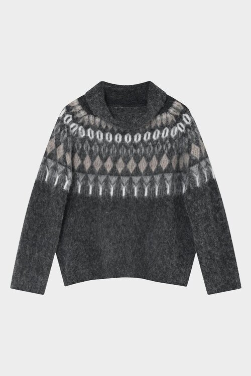 Day Birger et Mikkelsen Reidar Strickpullover Anthrazit