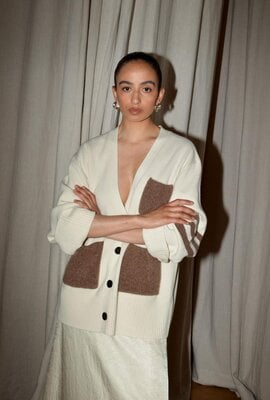 Collectors Club Strickjacke ecru