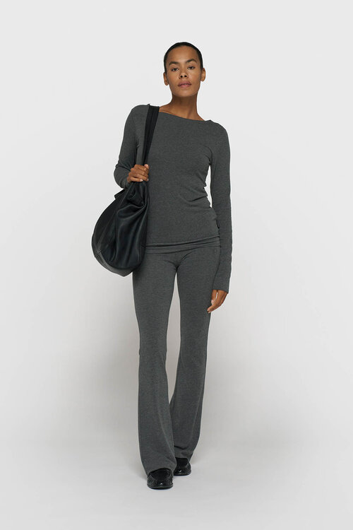 10Days Flare-Leggings Modal Anthrazit