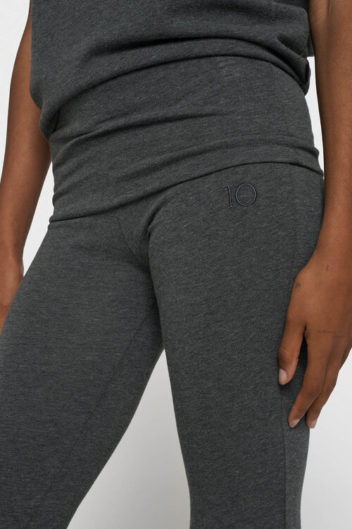10Days Flare-Leggings Modal Anthrazit