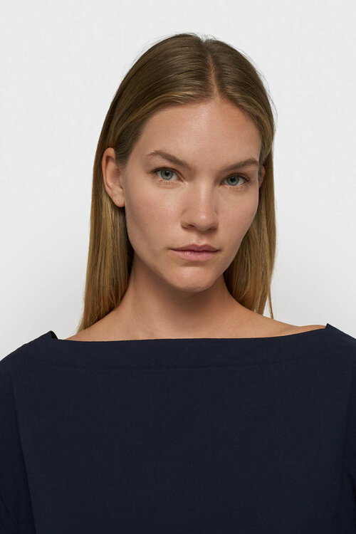 10Days Boatneck-Bluse Popeline Night