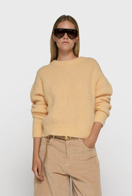 10Days hairy knit Pullover camel