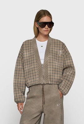 10Days Check Strickjacke Wendejacke