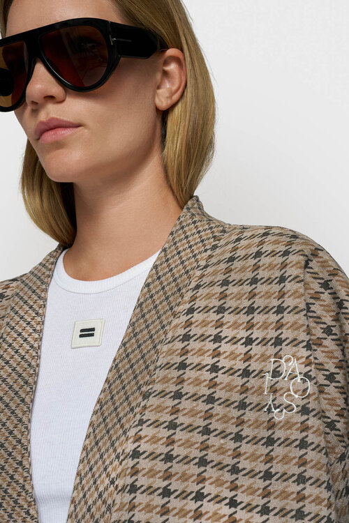 10Days Check Strickjacke Wendejacke