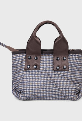 10Days kleine gepolsterte Shopper mit Karomuster