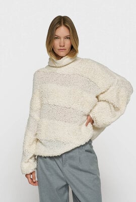 10Days loop knit Pullover ecru
