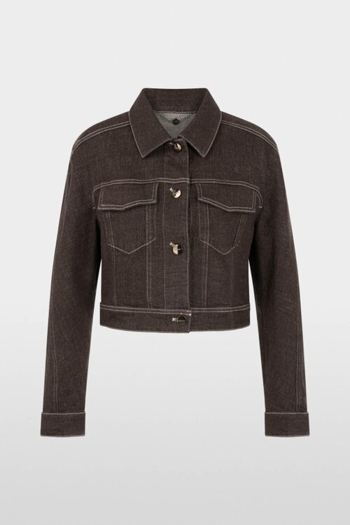Marc Cain kurze Jeansjacke braun