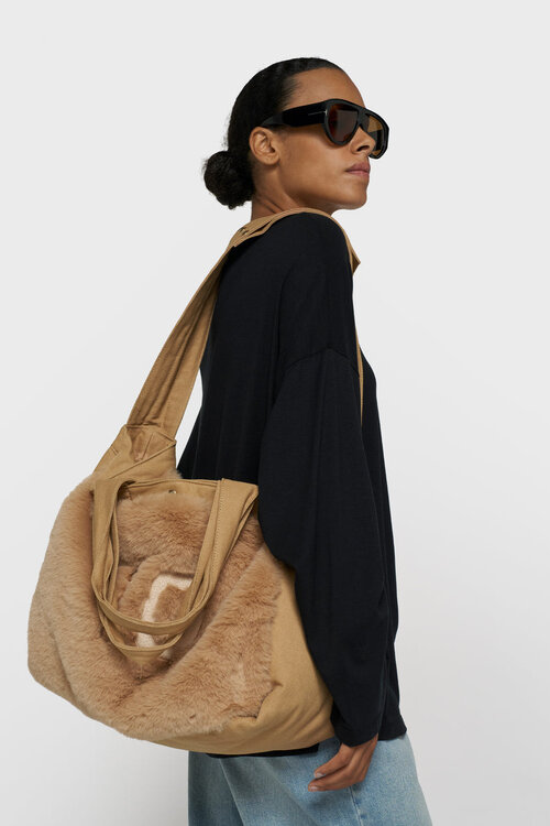 10Days fluffy shopper grau mango