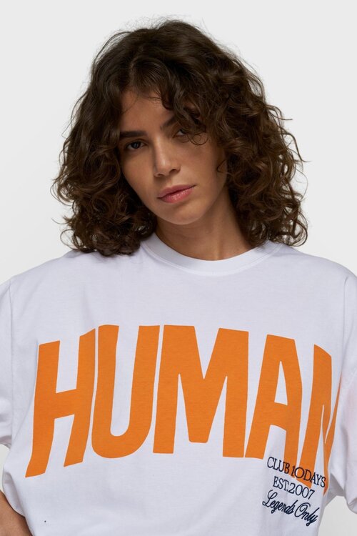 10Days oversized Tee weiß