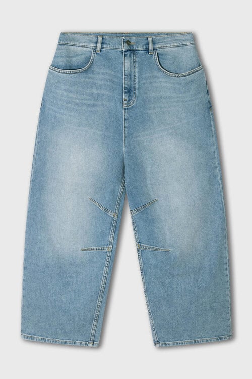 10Days wide tapered Denimhose blau