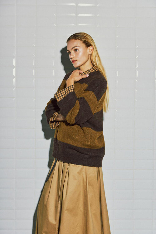 WITHBLACK WBLIZA LS STRIPE PULLOVER