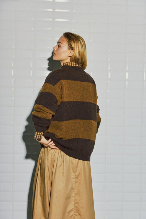 WITHBLACK WBLIZA LS STRIPE PULLOVER