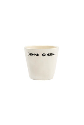 Anna & Nina Weißes Drama Queen Espresso-Tasse
