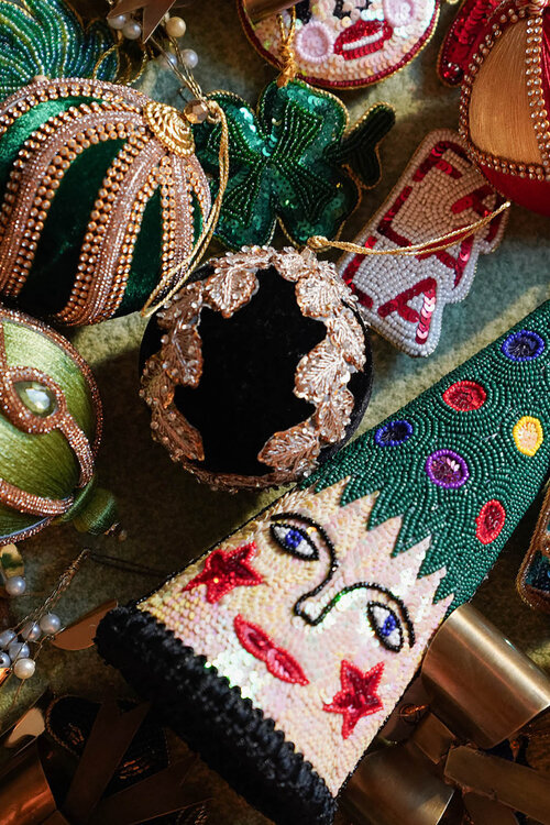 Anna & Nina Schwarzes Mitternachtsornament