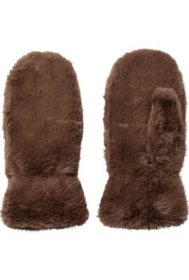 Co'couture Penza Fur Handschuh braun