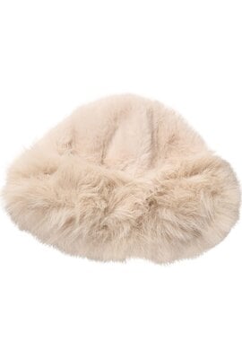 Co'couture Penza Fur Mütze Off white