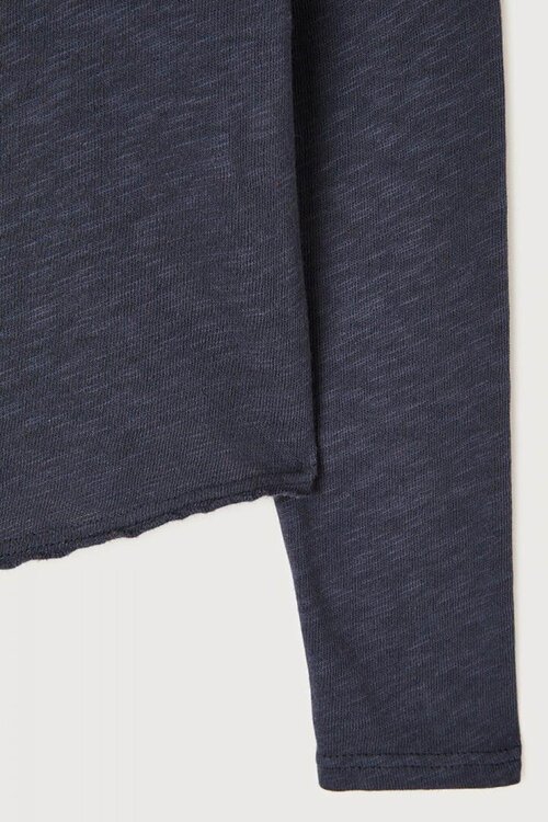 American Vintage Marineblaues Hemd