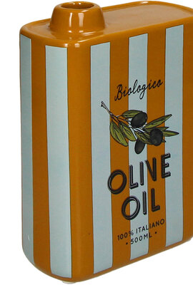 VAND. Lifestyle Verschiedene Farben Vase Olive Oil Stripe