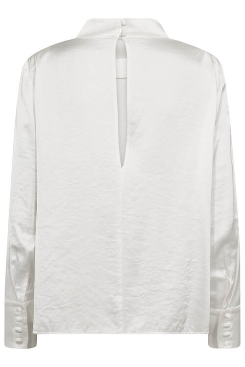 Co'couture Weiße Helen-Knopfbluse