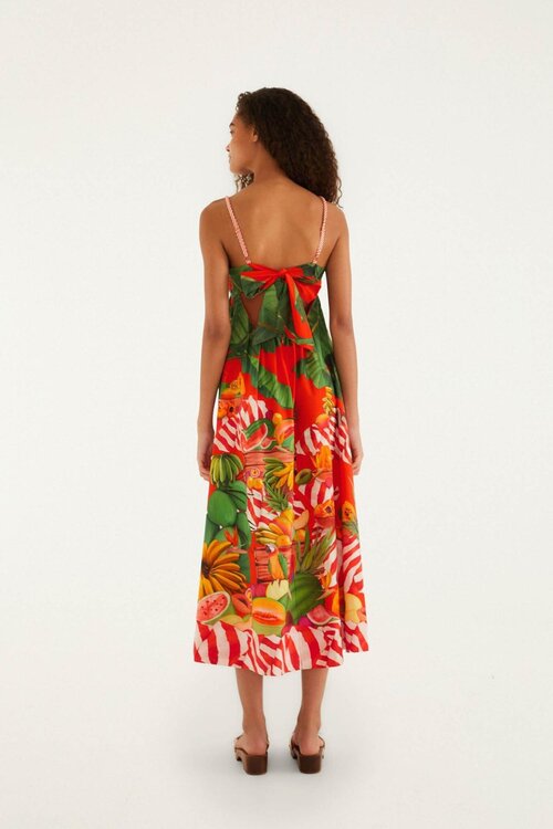 Farm Rio Rote Frucht Trolley Kleid