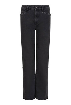 Dante 6 Schwarze Belvina Jeans mit weitem Bein