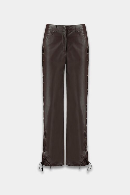 Harper & Yve Braune Sally Kunstlederhose