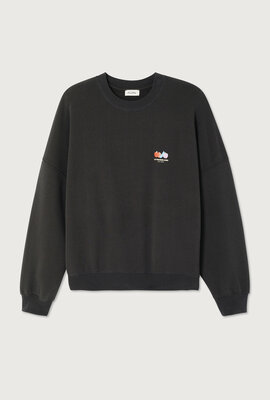 American Vintage Anthrazitfarbener Pullover