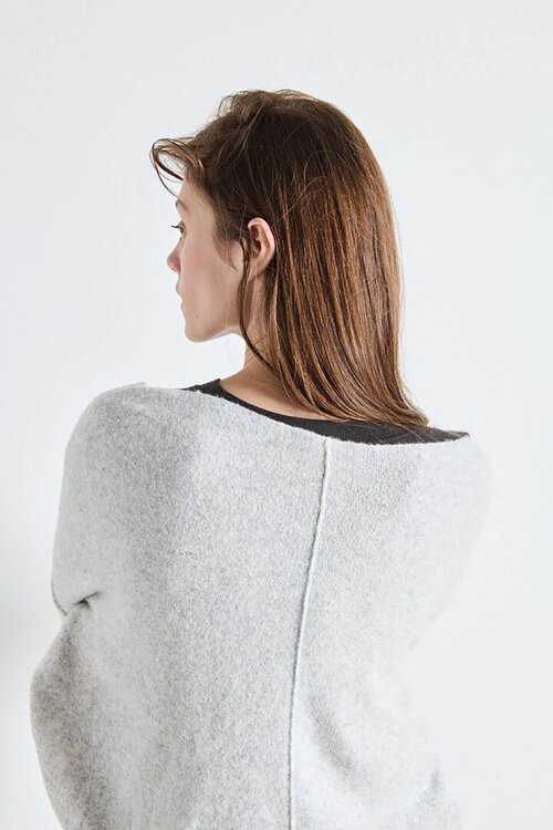 American Vintage Hellgrauer Pullover