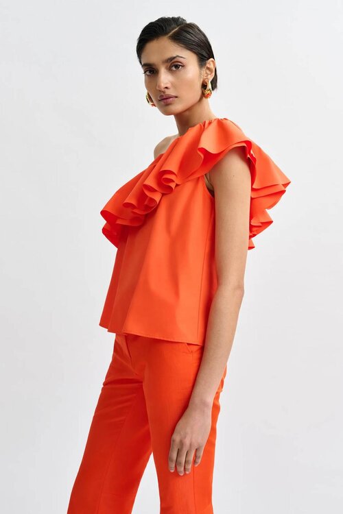 Essentiel Antwerp Orangene Bluse