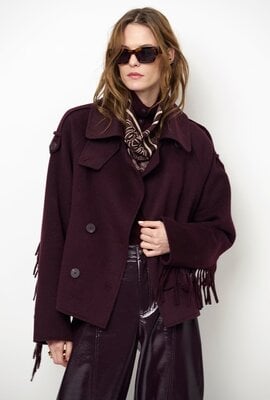 Dante 6 Haven Fringe Mantel Bordeaux
