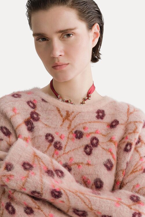 Forte_Forte Hellrosa Pullover