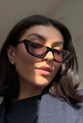 Nulá Schwarze Sonnenbrille