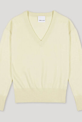 L'Ame de Julie Gelber Jazz V-Ausschnitt Kaschmirpullover
