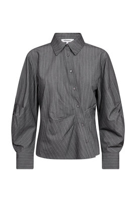 Co'couture Lyvia Asy Pin Shirt grau