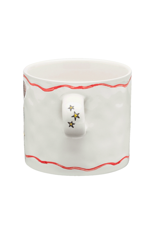 Anna & Nina Weiße Zodiac Aquarius Teetasse