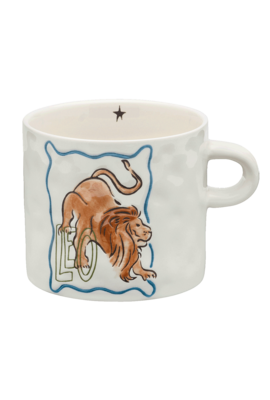 Anna & Nina Weiße Zodiac Löwe Teetasse