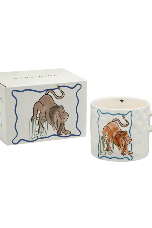 Anna & Nina Weiße Zodiac Löwe Teetasse