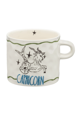 Anna & Nina Weiße Zodiac Steinbock Teetasse
