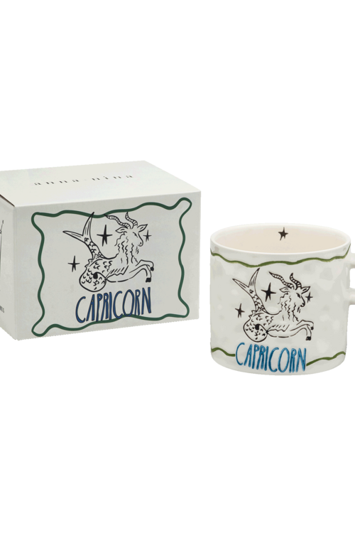Anna & Nina Weiße Zodiac Steinbock Teetasse