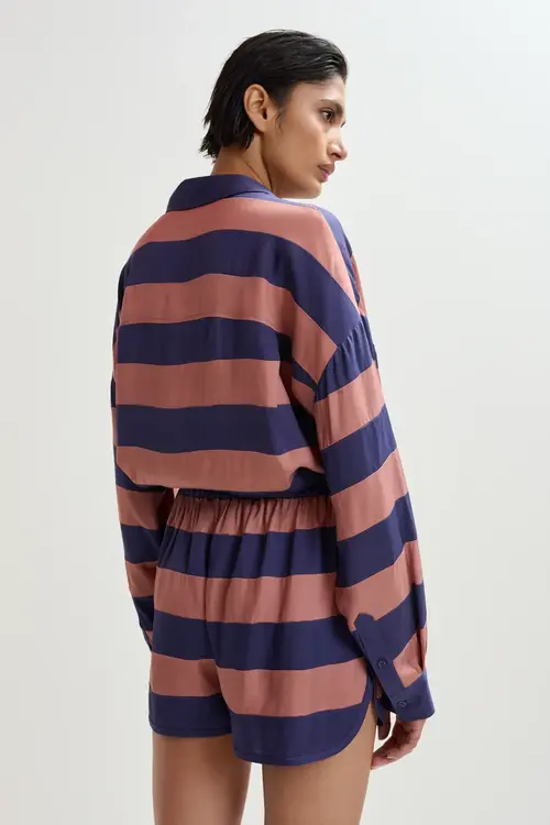 Essentiel Antwerp Indigo Oversized Bluse